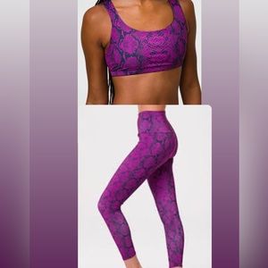 Onzie HIGH RISE Yoga Leggings – Ultra Violet Snake